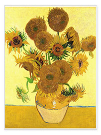 Poster  Fünfzehn Sonnenblumen - Vincent van Gogh