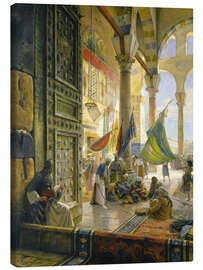 Leinwandbild  Vorplatz der Ummayad-Moschee, Damaskus, 1890 - Gustave Bauernfeind