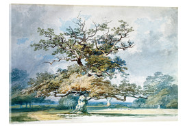 Acrylglasbild  Landschaft mit einer alten Eiche - Joseph Mallord William Turner