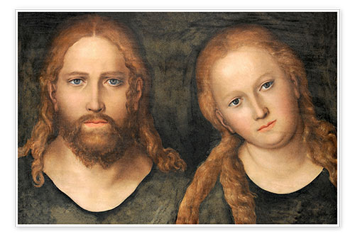 Poster Christus und Maria Magdalena