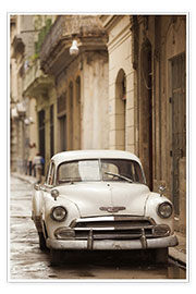 Poster Oldtimer in Havanna