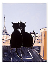 Poster Katzen in Paris