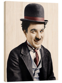 Holzbild  Charlie Chaplin