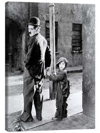 Leinwandbild  The Kid, Charlie Chaplin, Jackie Coogan, 1921