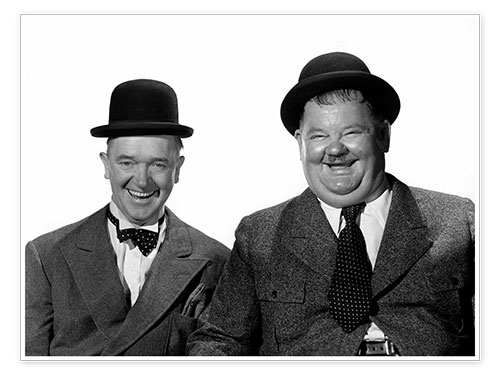 Poster Stan Laurel und Oliver Hardy 