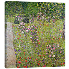 Leinwandbild  Obstgarten mit Rosen - Gustav Klimt