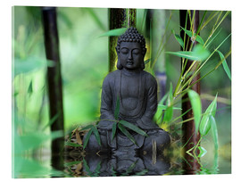 Acrylglasbild  Buddha Bambus - Renate Knapp
