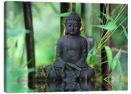 Leinwandbild  Buddha Bambus - Renate Knapp