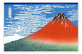 Poster Der Fuji bei klarem Wetter 