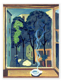 Poster  Hof mit Sonnenstrahlen - Ernst Ludwig Kirchner