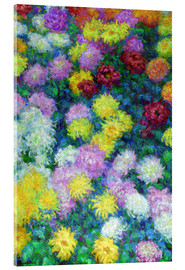 Acrylglasbild  Chrysanthemen - Claude Monet