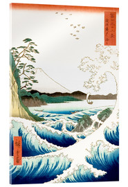 Acrylglasbild  Meer bei Satta in der Provinz Suruga - Utagawa Hiroshige