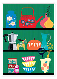 Poster Küchenregal