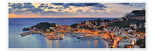 Poster Panorama Port d Soller Mallorca