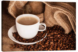 Leinwandbild  Kaffee Tasse Genuss - pixelliebe