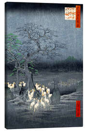 Leinwandbild  Fuchstreffen bei Oji - Utagawa Hiroshige