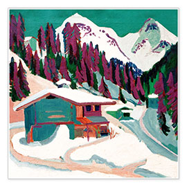 Poster Wildboden im Schnee