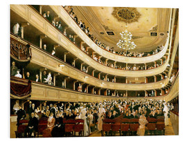 Hartschaumbild  Zuschauerraum des alten Burgtheaters in Wien - Gustav Klimt