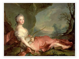 Poster Maria Adelaide von Frankreich, als Diana
