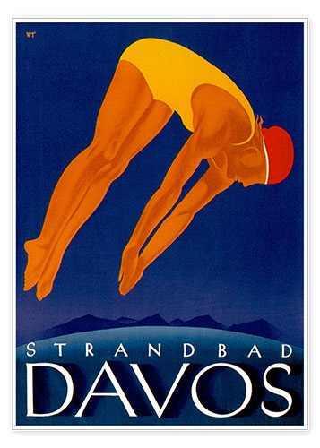 Poster Strandbad Davos