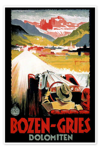 Poster Italien - Bozen-Gries Dolomiten