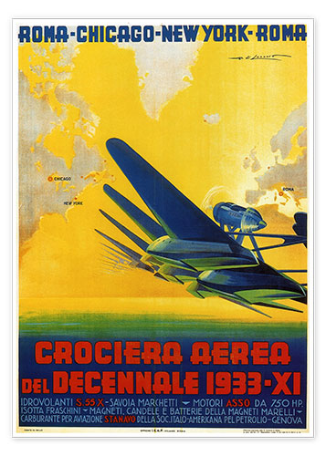 Poster Crociera Aerea del Decennale
