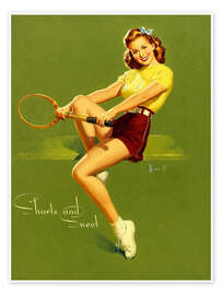 Poster  Pin Up - Shorts und Süß - Al Buell