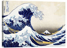 Leinwandbild  Die große Welle vor Kanagawa - Katsushika Hokusai