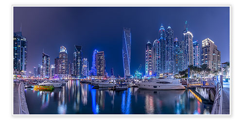 Poster Dubai Marina Luxus