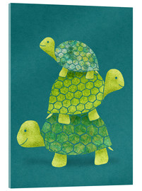Acrylglasbild  Schildkröte Stapel - Lindsey Rounbehler