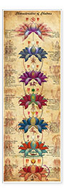 Poster Characterstics of Chakras (Englisch)