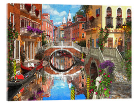 Acrylglasbild  Venezianischer Kanal - Dominic Davison