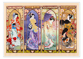 Poster Orientalische Schönheiten