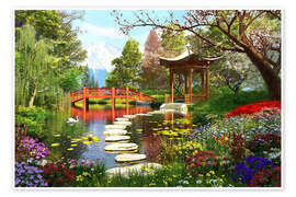 Poster  Der Garten von Fuji - Dominic Davison