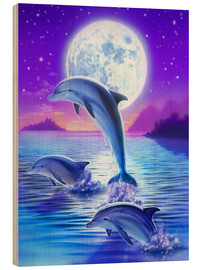 Holzbild  Delfinromantik - Robin Koni