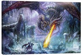 Leinwandbild  Angriff des Drachen - Dragon Chronicles
