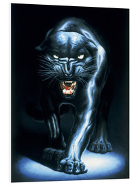 Hartschaumbild  Der schwarze Panther - Adrian Rigby