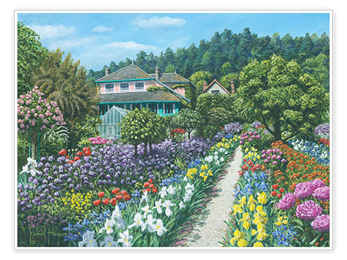 Poster Monets Garten in Giverny