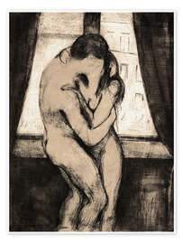 Poster  Der Kuss - Edvard Munch