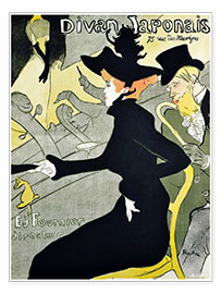 Poster  Divan Japonais - Henri de Toulouse-Lautrec
