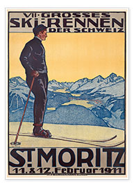 Wandbild  St. Moritz - Walter Kupfer
