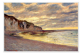 Wandbild  Ebbe bei Pointe de L'Ailly - Claude Monet