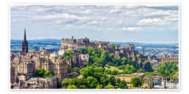 Wandbild  Edinburgh Castle, Schottland - Walter Quirtmair