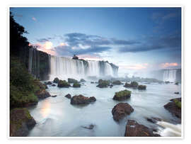 Poster  Sonnenaufgang bei den Iguazu Fällen - Alex Saberi
