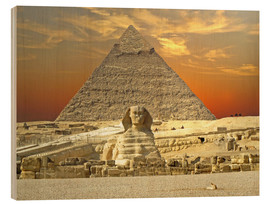 Holzbild  Sphinx von Gizeh - Tina Melz