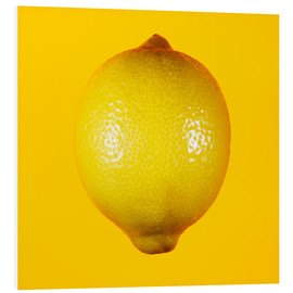 Hartschaumbild  Zitrone vor gelbem Hintergrund - Mark Sykes