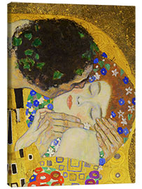 Leinwandbild  Der Kuss (Detail) IV - Gustav Klimt