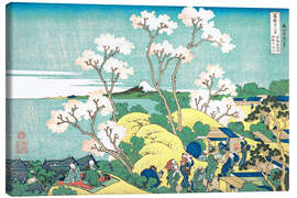 Leinwandbild  Der Fuji von Gotenyama in Shinagawa - Katsushika Hokusai