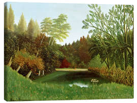 Leinwandbild  Blick auf den Bois de Boulogne - Henri Rousseau