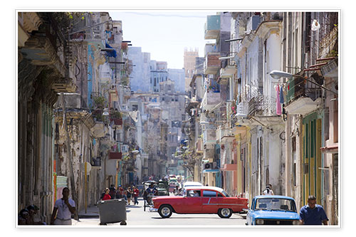 Poster In den Straßen Havannas